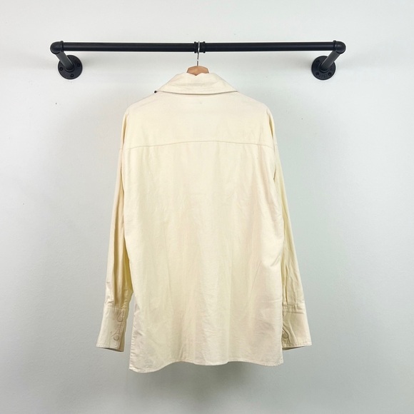 NWT WeWoreWhat Corduroy Button Down Shacket Cream - Picture 4 of 5